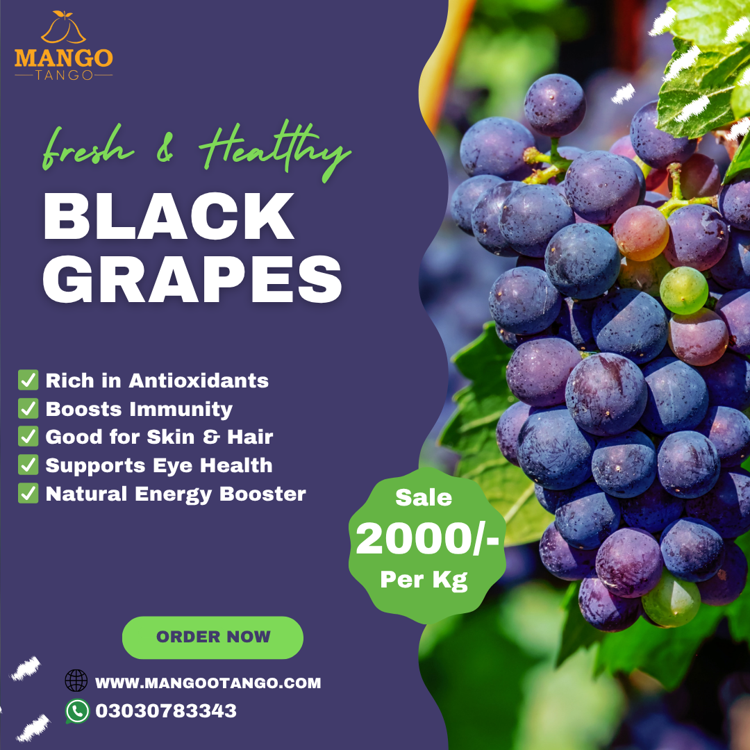 Concord grapes- Black Graps (کالے انگور) 1 KG